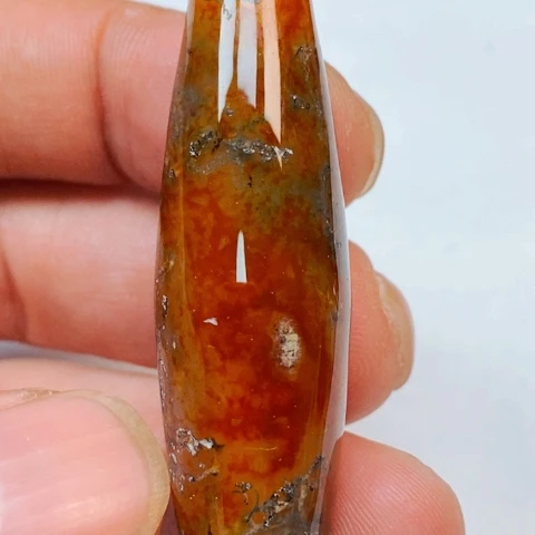 合金颈饰玛瑙/玉髓鱼**塘