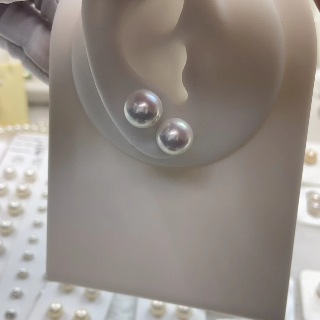 银S925镶嵌拍之前和我说减20淡水珍珠9.5-10