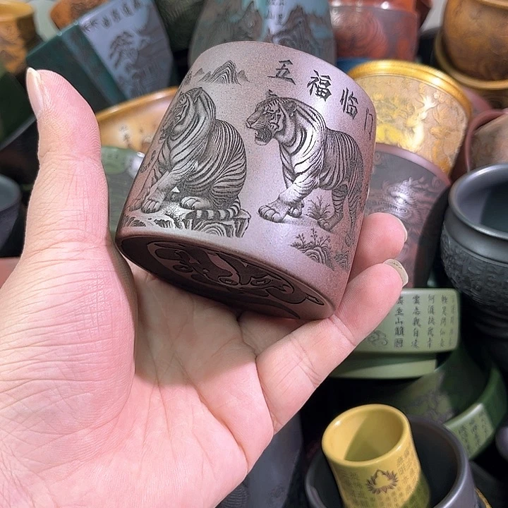 茶杯紫砂全手工紫砂主人杯