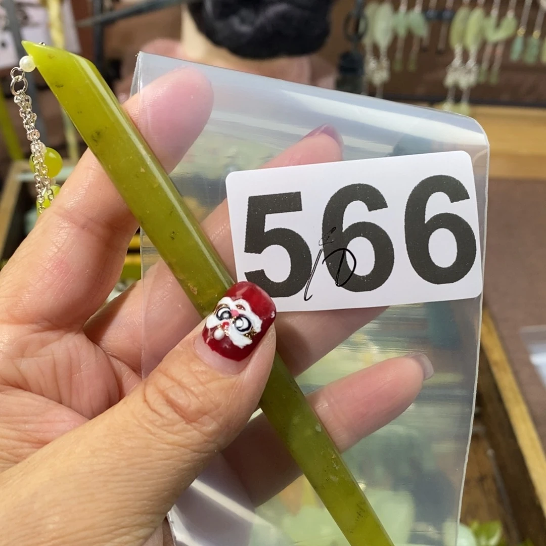 蛇纹石玉玉簪合金Y***?