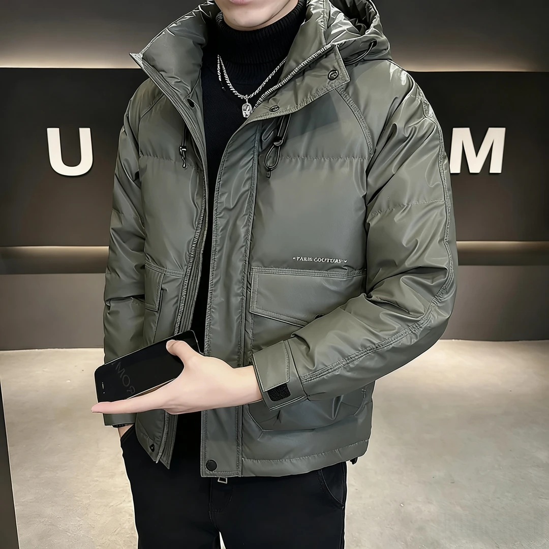 TUCANO/啄木鳥2025冬季新款潮牌男士痞帅保暖外套羽绒棉服连帽帅