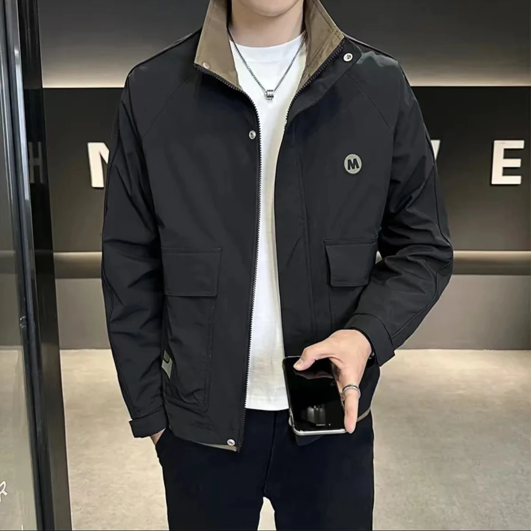 TUCANO/啄木鳥[高充棉]男士外套加棉加厚保暖舒适立领拼色夹克衫