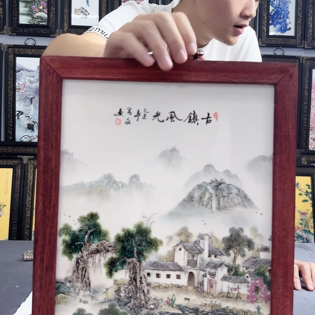 摆件景德镇陶瓷瓷板画