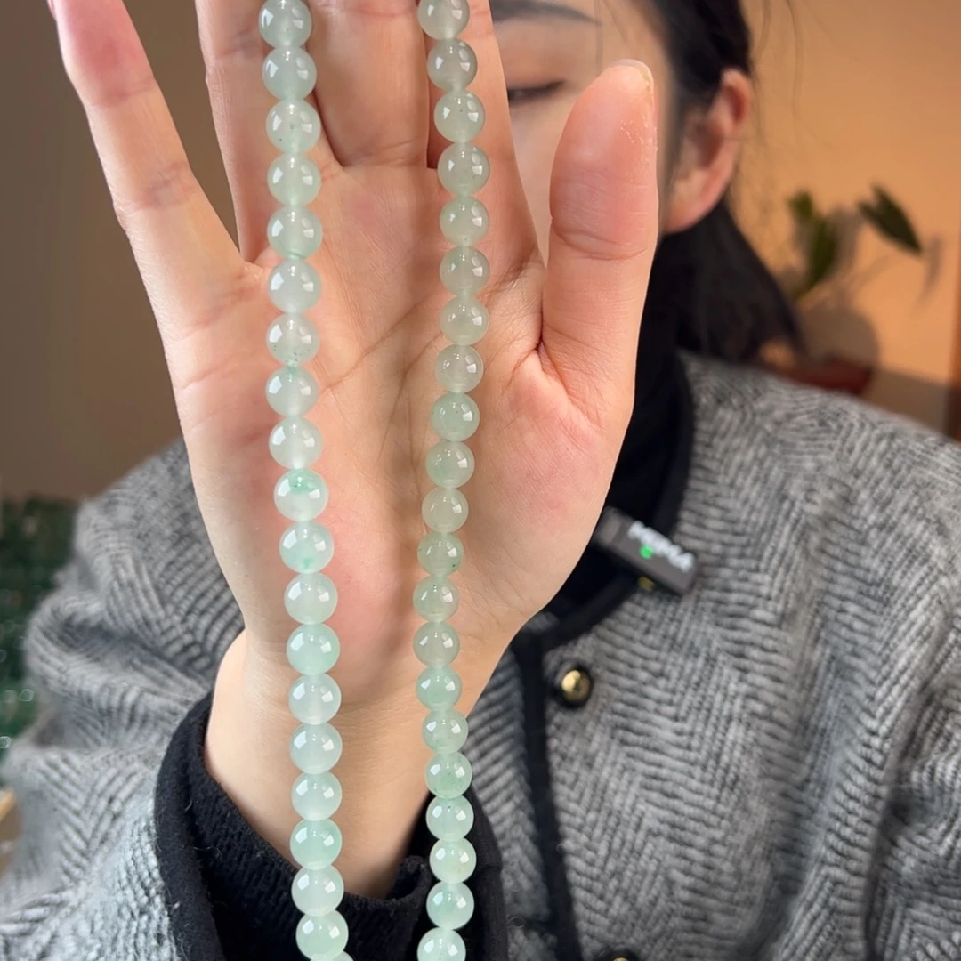 石英质玉项链未镶嵌9mm
