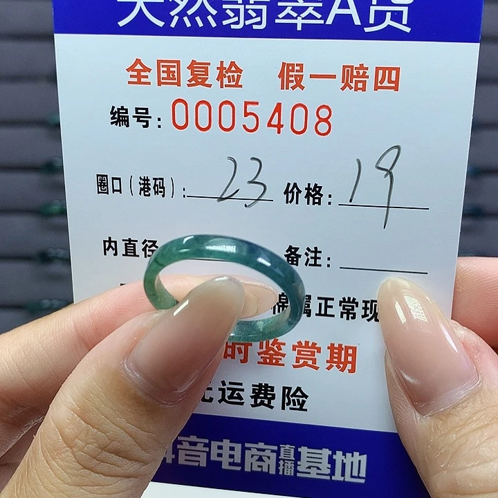 翡翠戒指未镶嵌     5408