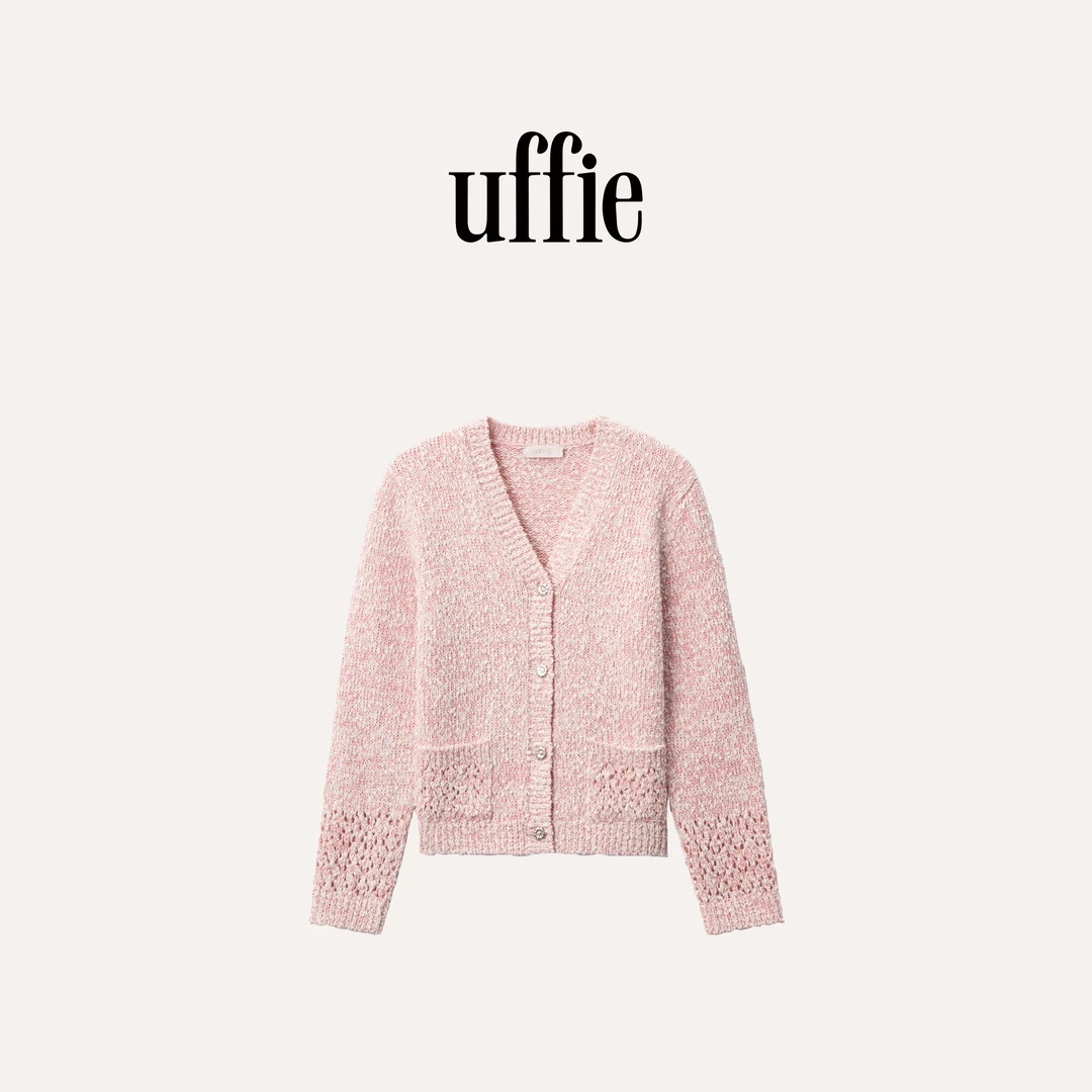 UFFIE花式纱提花装饰针织开衫