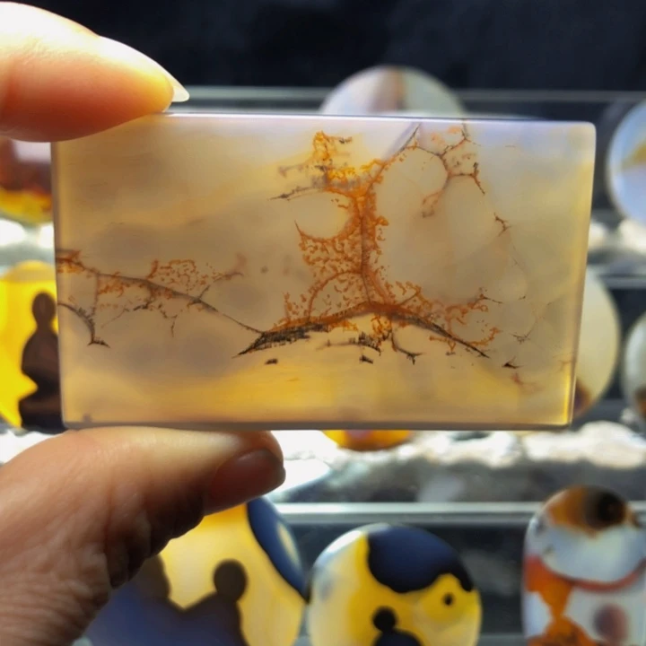 合金玛瑙/玉髓珠宝奇石14有瑕