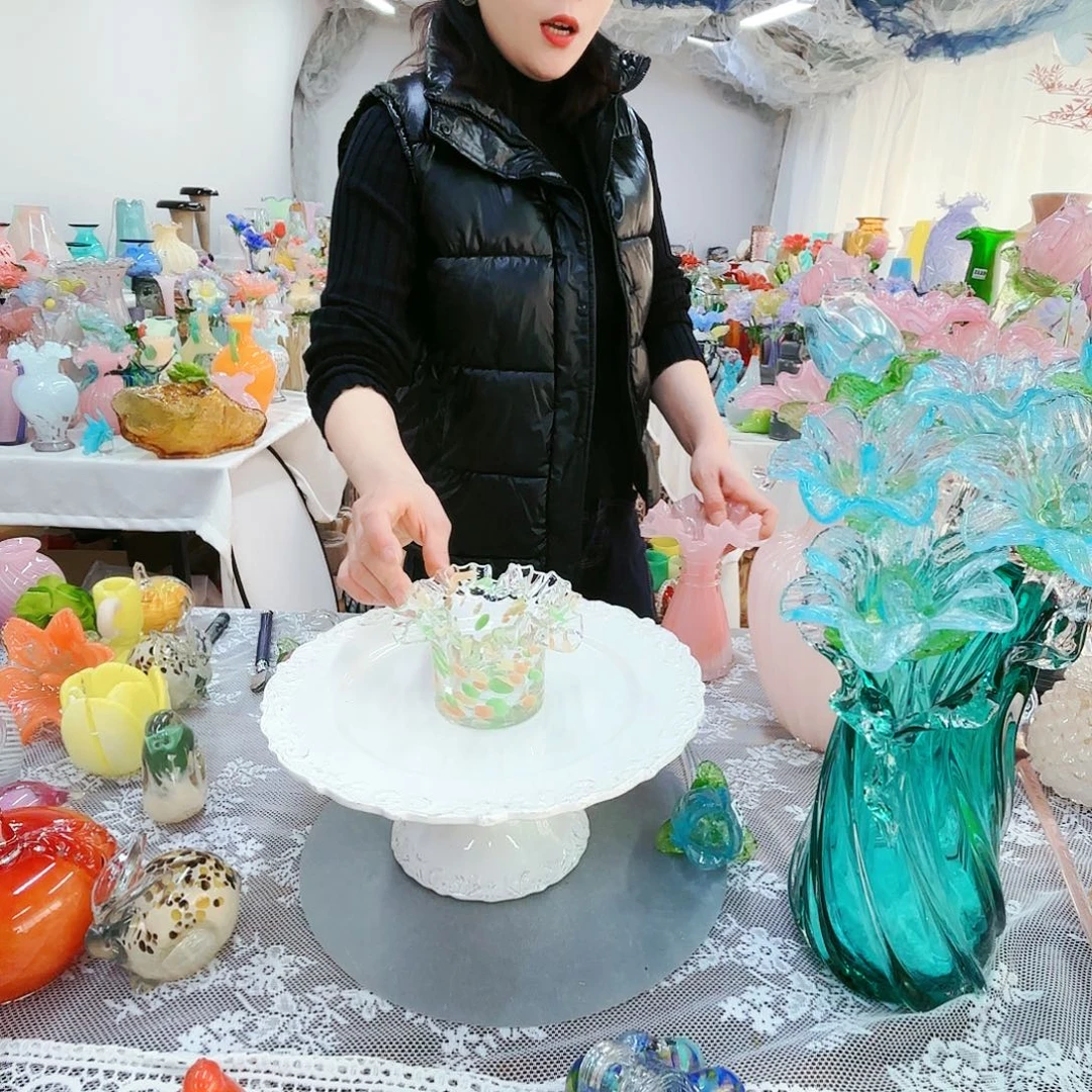 福利不退不换琉璃花瓶艺术品