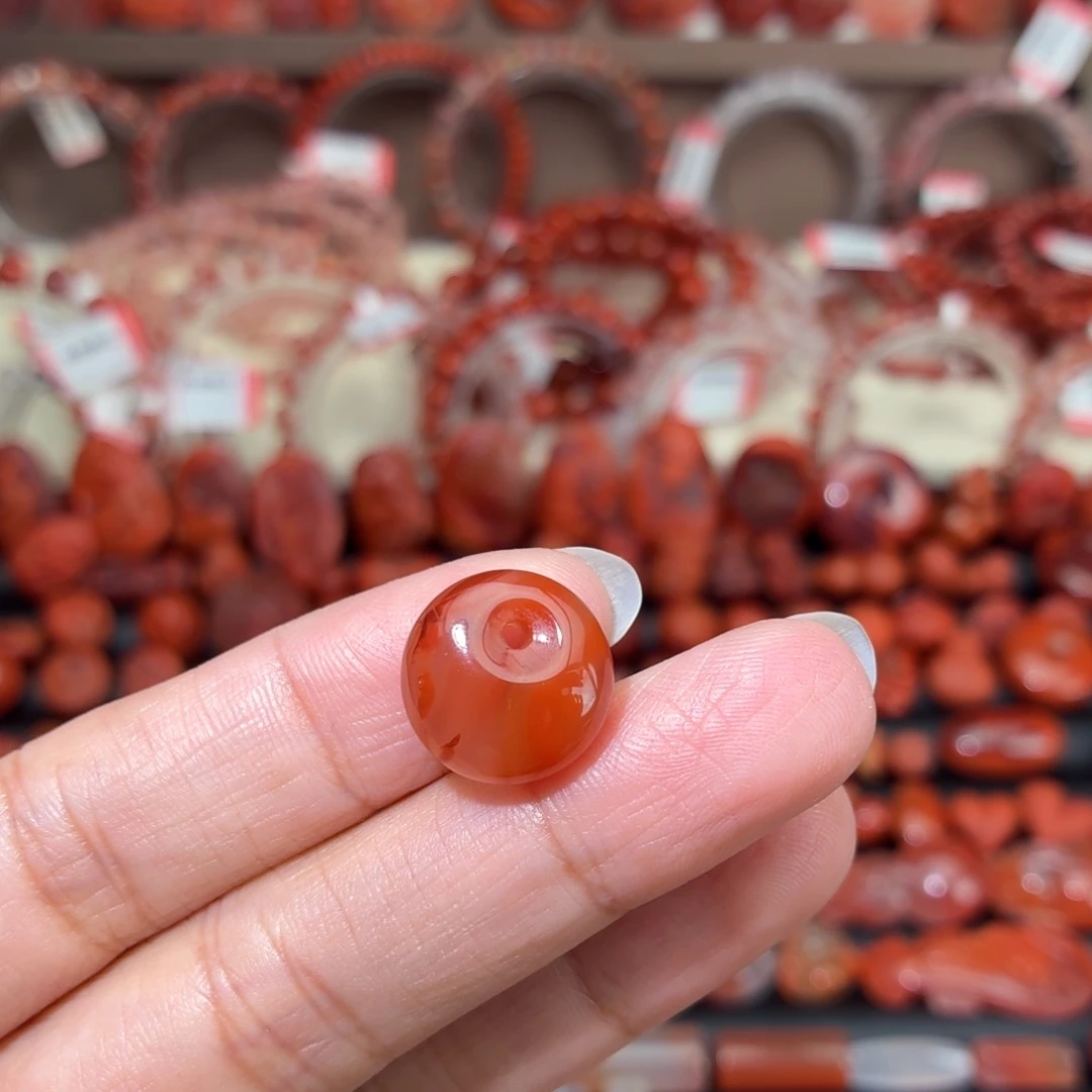 南红玛瑙未镶嵌颈饰公主扣14+