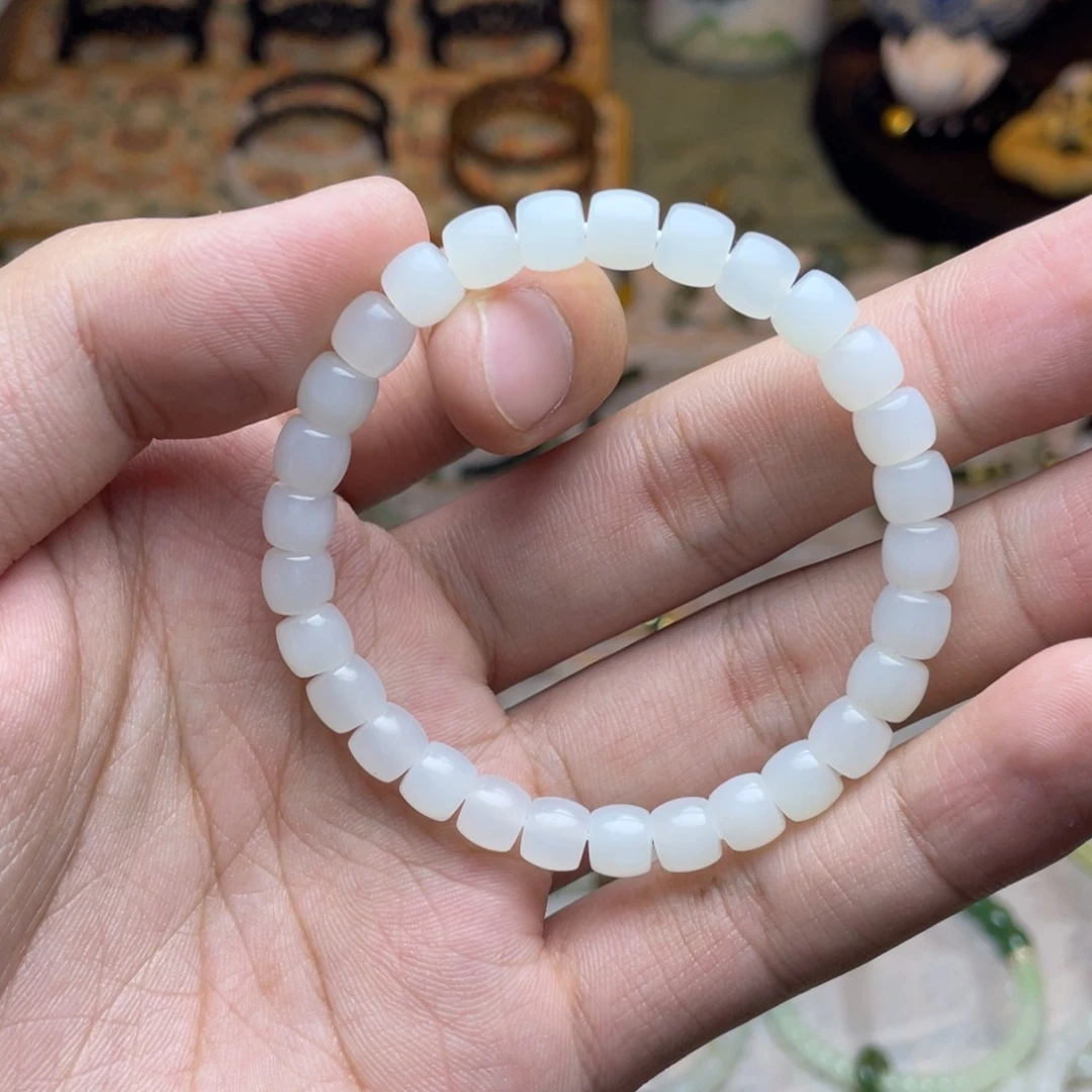 和田玉未镶嵌手链