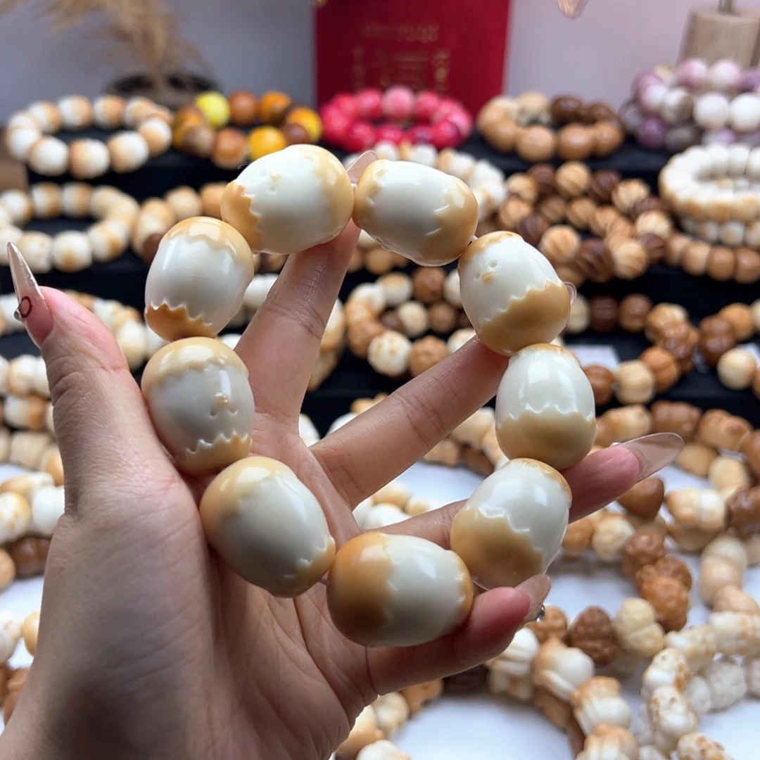 吊坠白玉菩提蛋仔烤色31