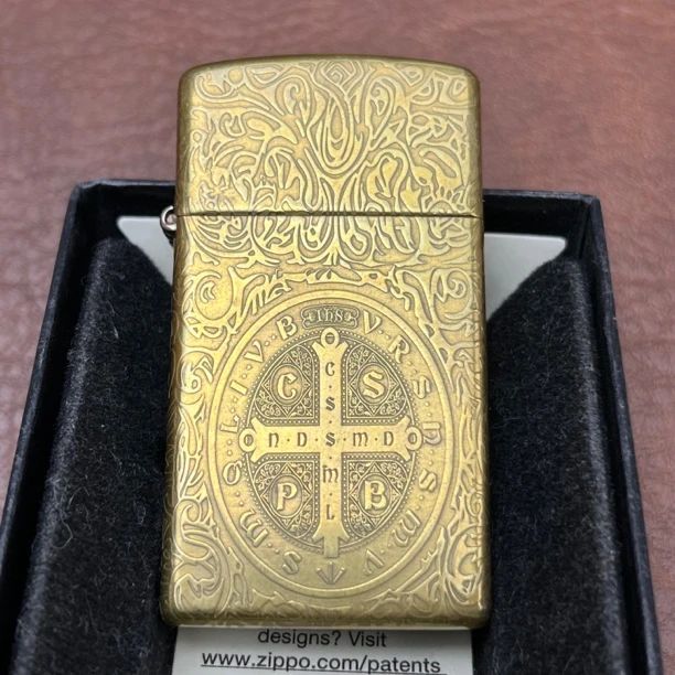 Zippo打火机窄机纯铜康斯坦丁