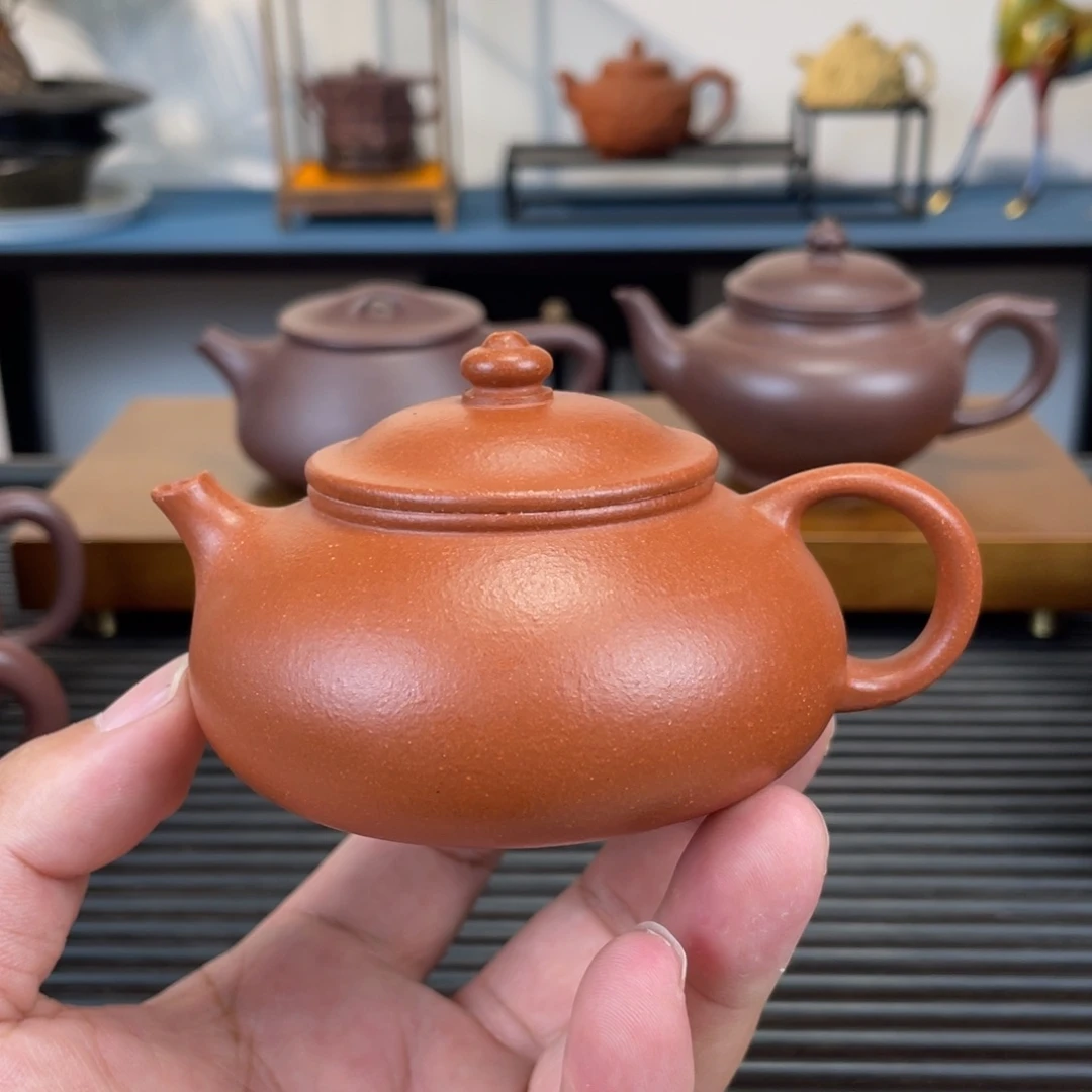 茶壶紫砂红降坡寒江150cc