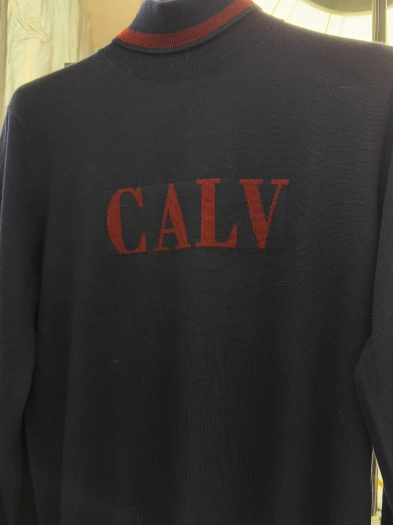 男士 春秋修身圆领套头衫时尚百搭潮流L657