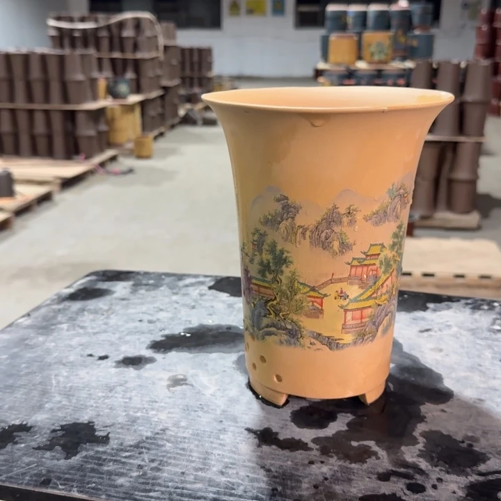 紫砂花盆紫砂花盆破损补发