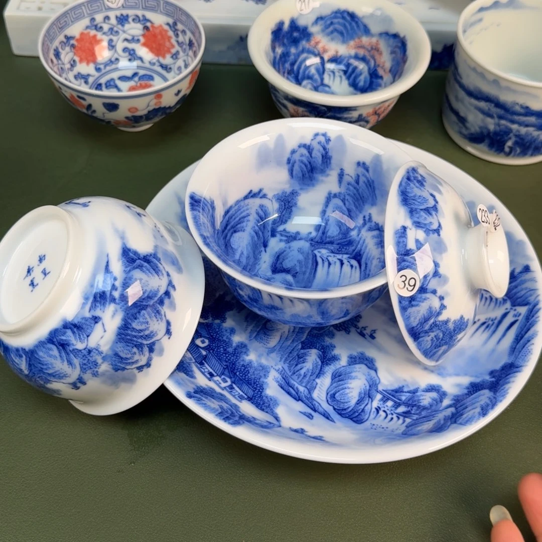 景德镇纯手绘茶器圆圆234，233，232