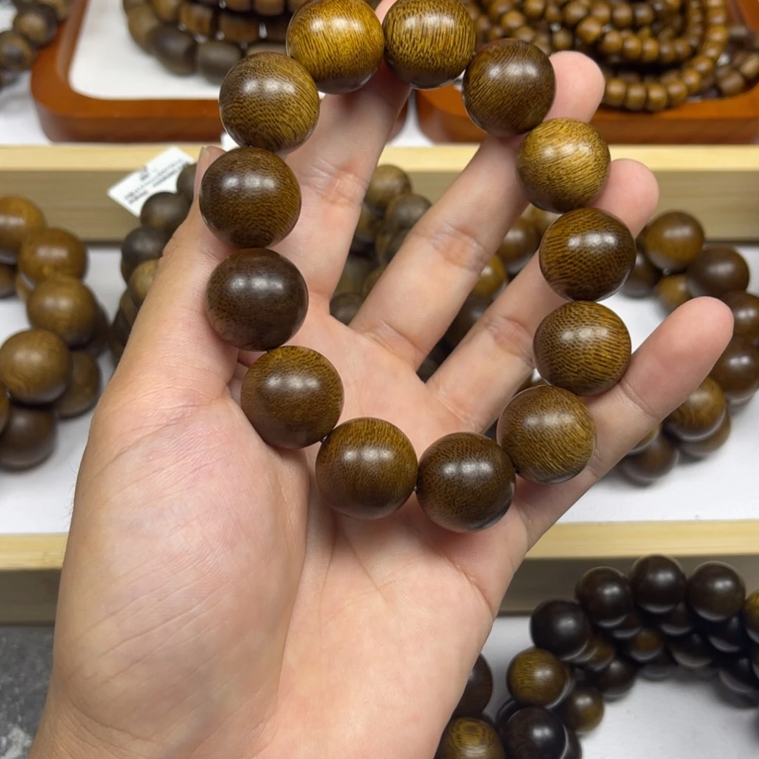 用***9沉香手串越南芽庄黄棋楠1.8