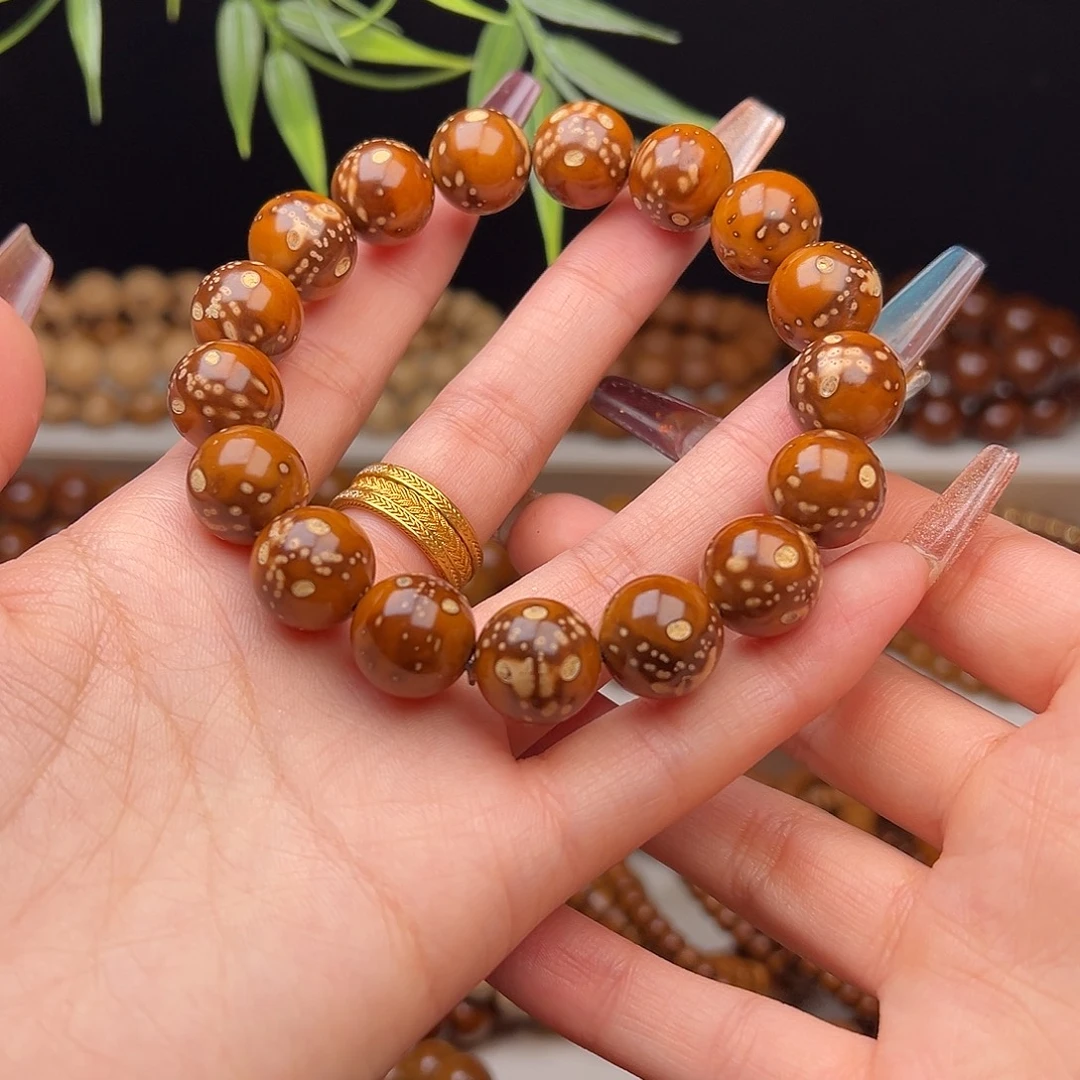 紫金鼠手串13花皮熊猫