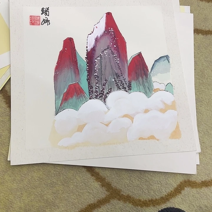 国画33-33卡纸作品艺