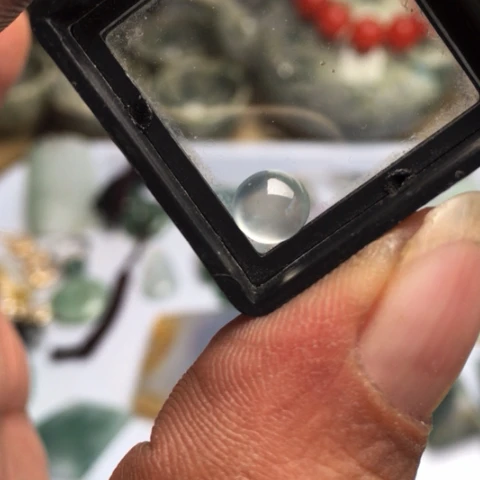 翡翠散珠天然翡翠玻璃钢蛋缅料a翡翠