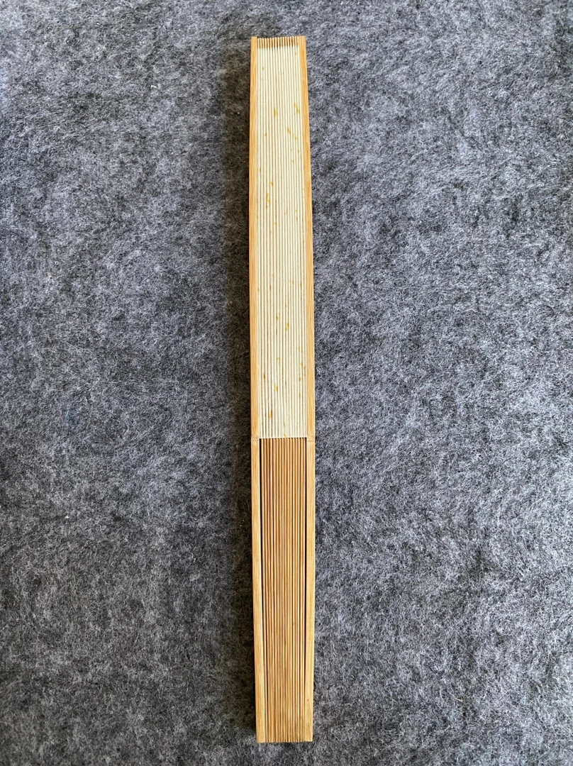 天然大漆玉竹文玩扇