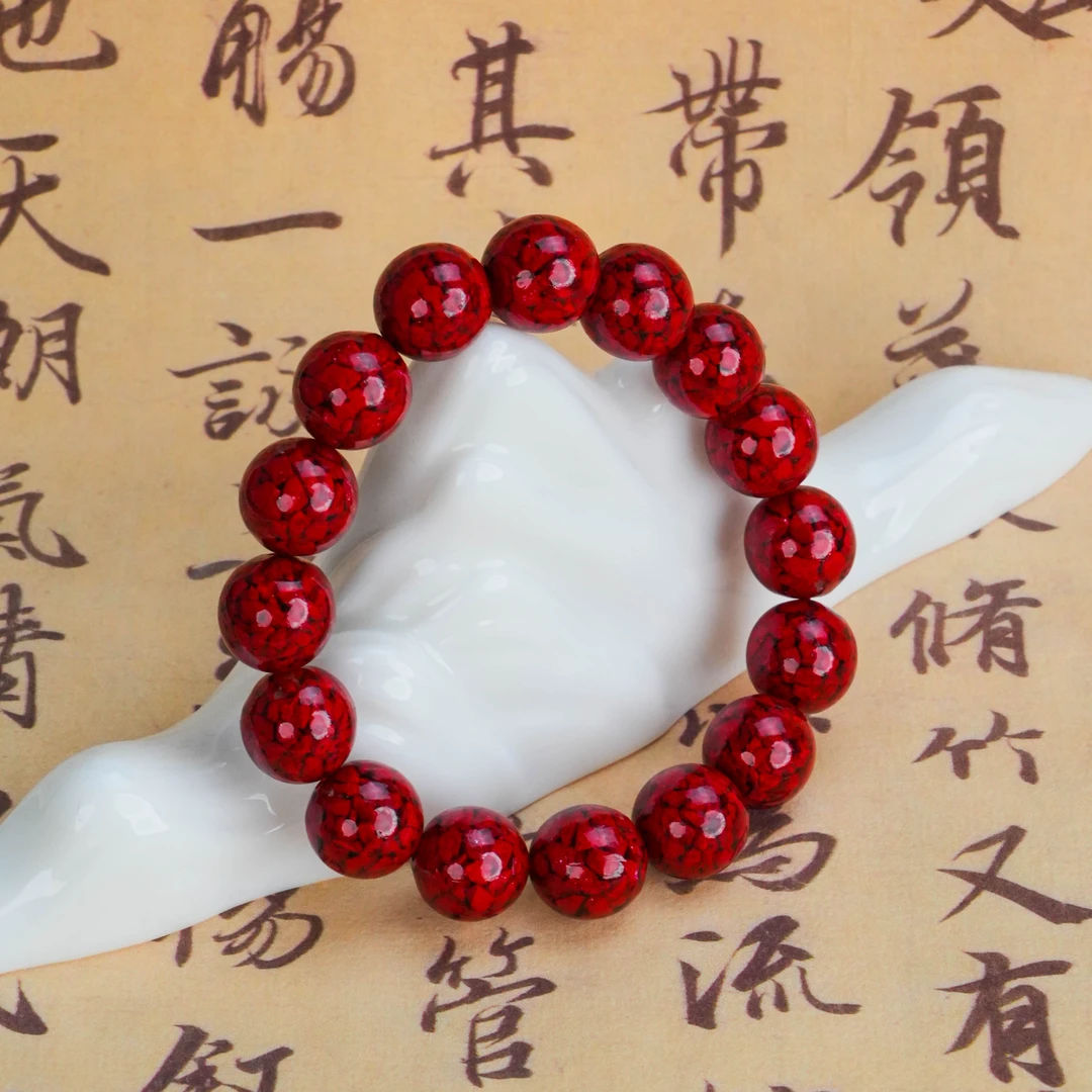 含辰砂工艺品SC-262  晶体朱砂手串 男女情侣款12mm/16mm