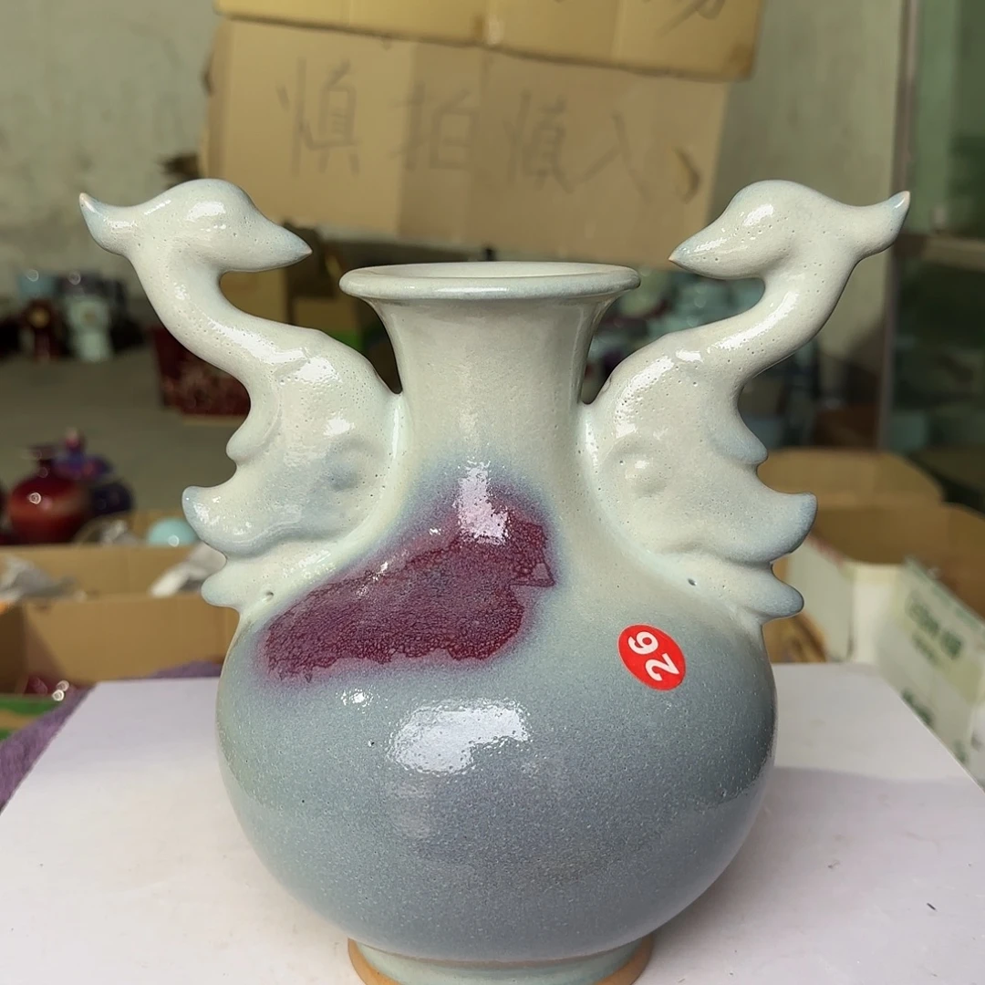 陶摆件郑家钧窑微瑕