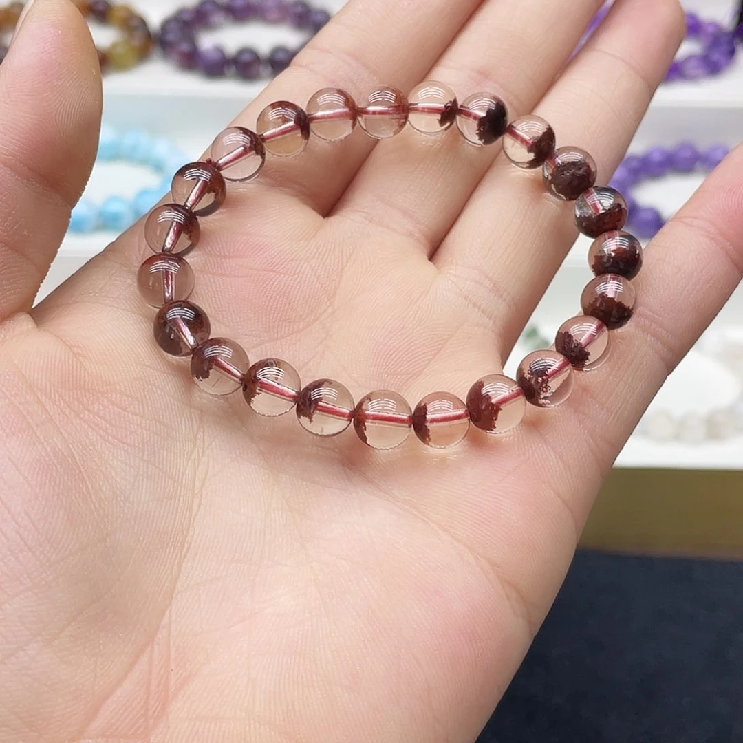 水晶手链未镶嵌红幽灵8.2