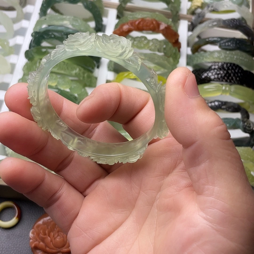 蛇纹石玉合金手镯