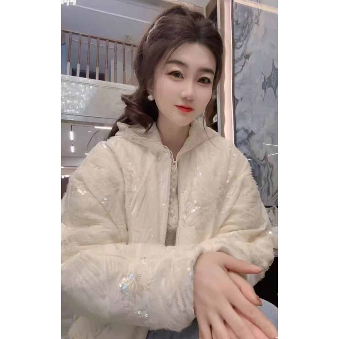 『星光闪闪Y』新款简约设计款百搭时尚款休闲羽绒服7033