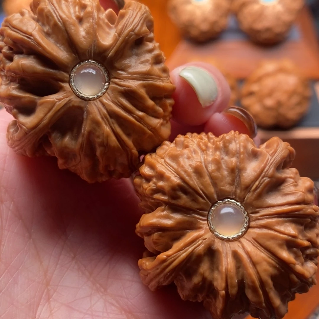 把件文玩核桃41尺寸白狮子