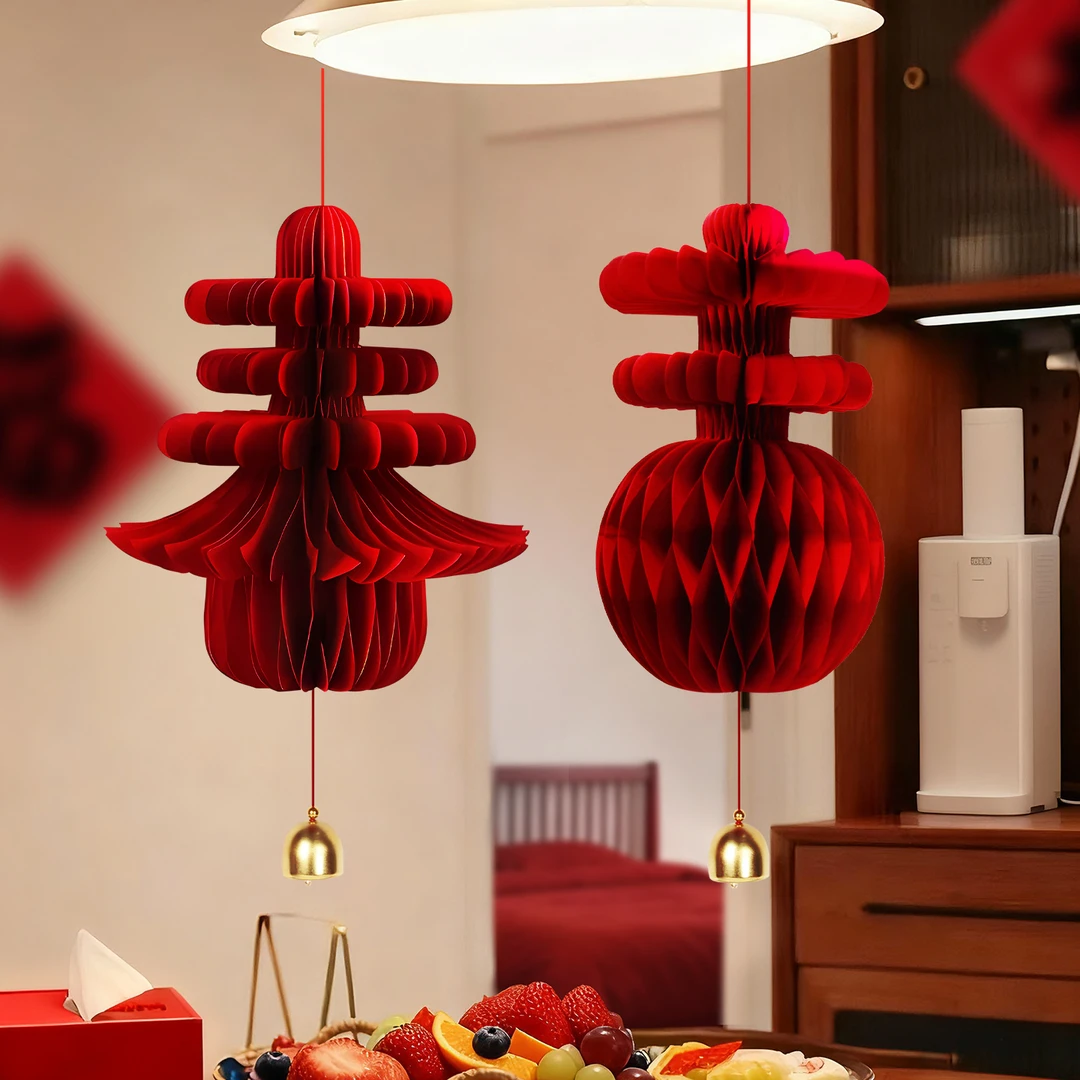 马年立体春字灯笼挂件2026新年装饰过年春节房门壁挂氛围布置挂饰