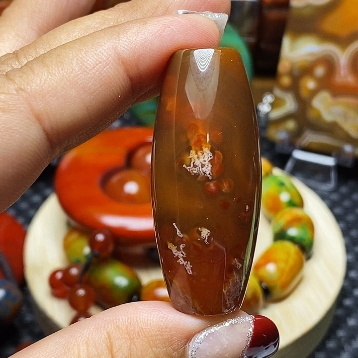 相***生玛瑙/玉髓未镶嵌颈饰