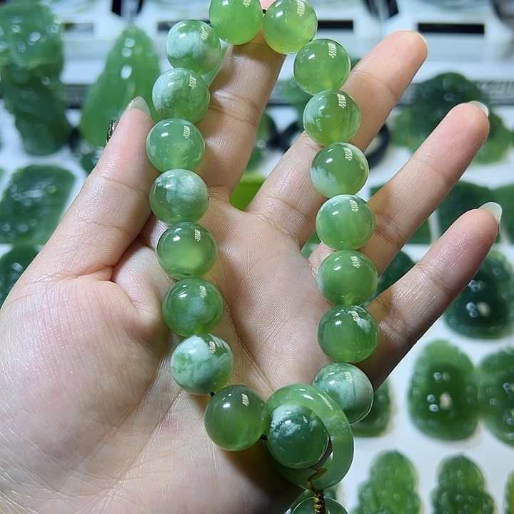 蛇纹石玉手链未镶嵌