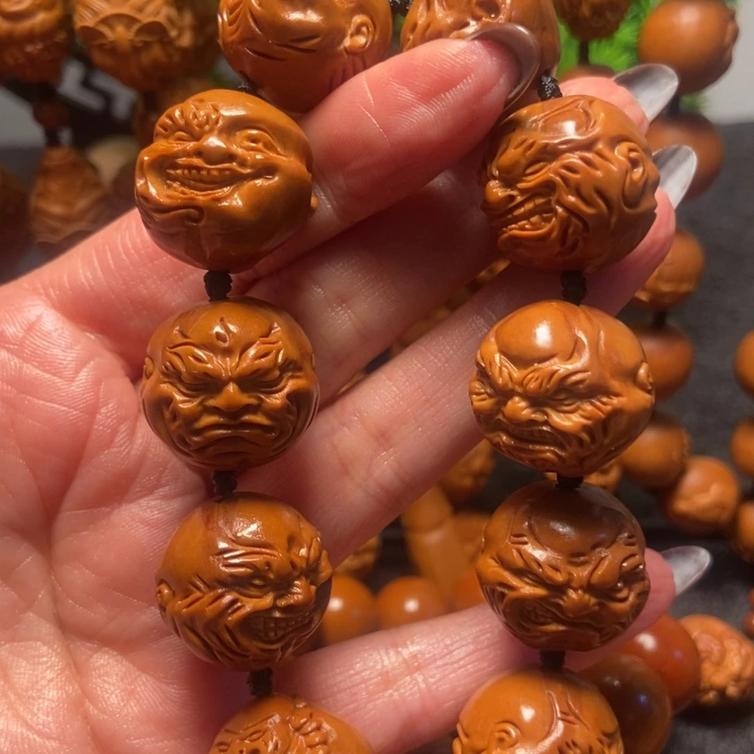 橄榄核吊坠恶僧手串