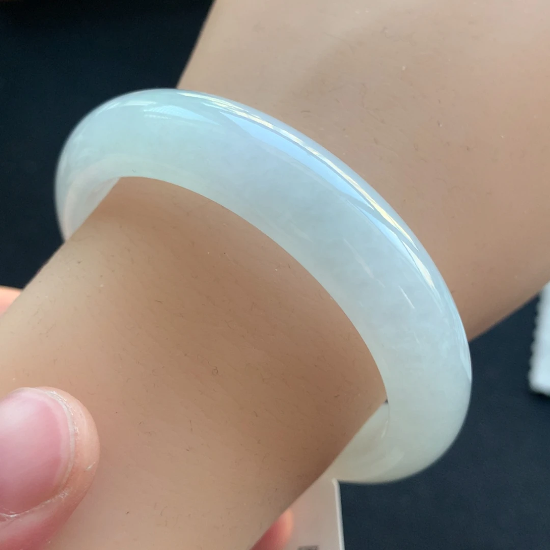 翡翠未镶嵌手镯23号51正