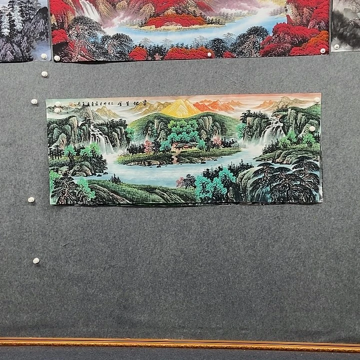 国画小六尺山水一副
