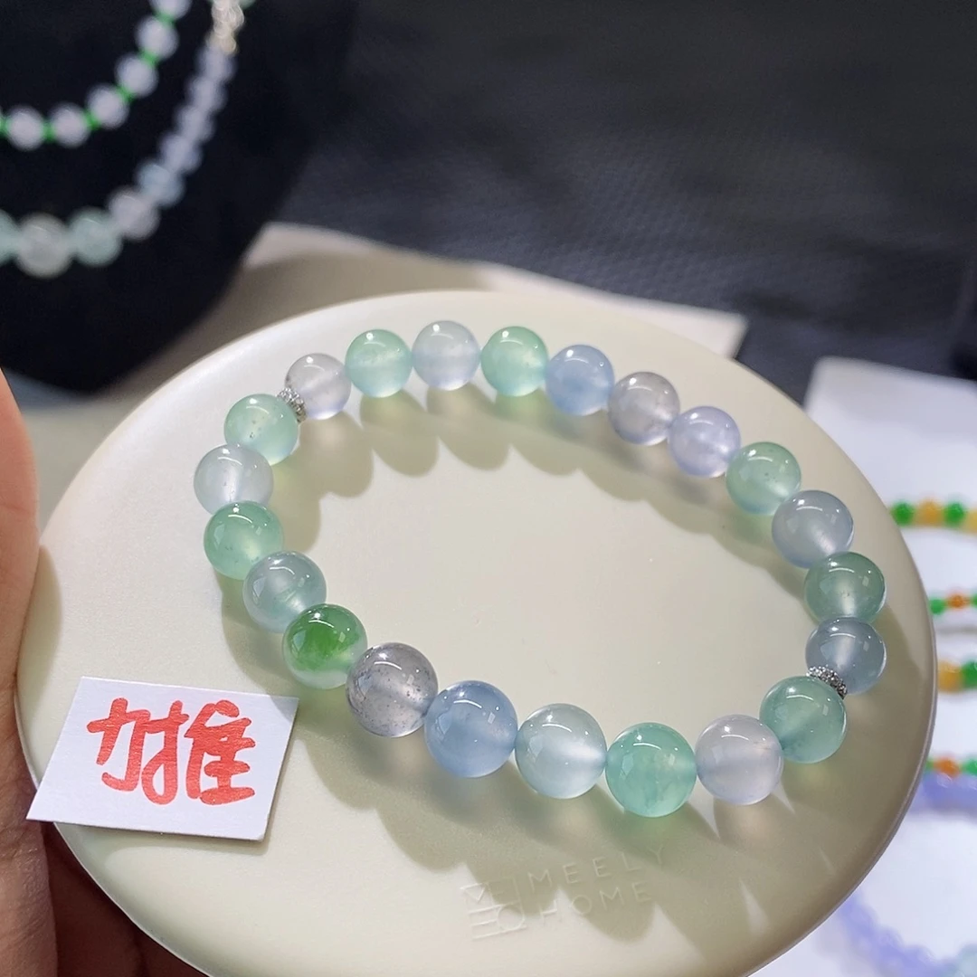 翡翠手链未镶嵌手串