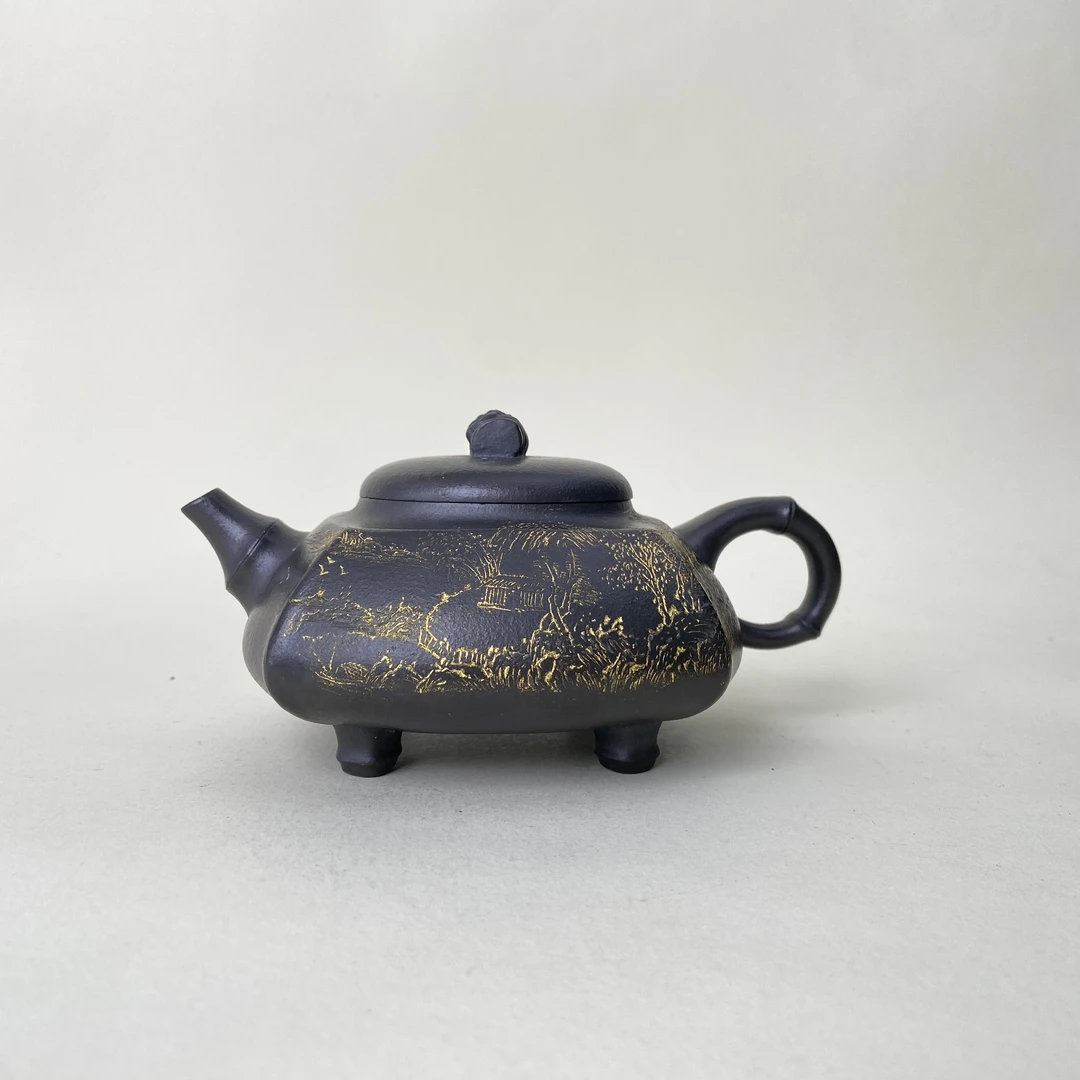 宜兴手工紫砂陶 陈学和茶壶GS3635-8
