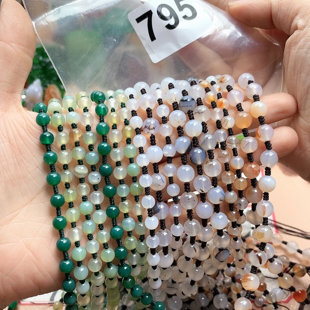 玛瑙/玉髓颈饰合金微****?
