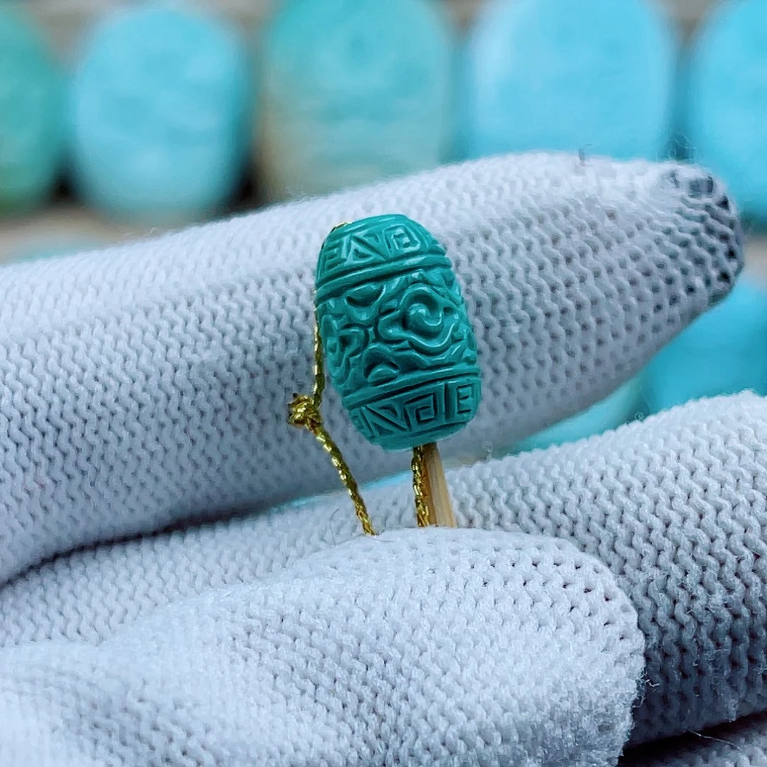 绿松石未镶嵌珠宝奇石配饰9❌13