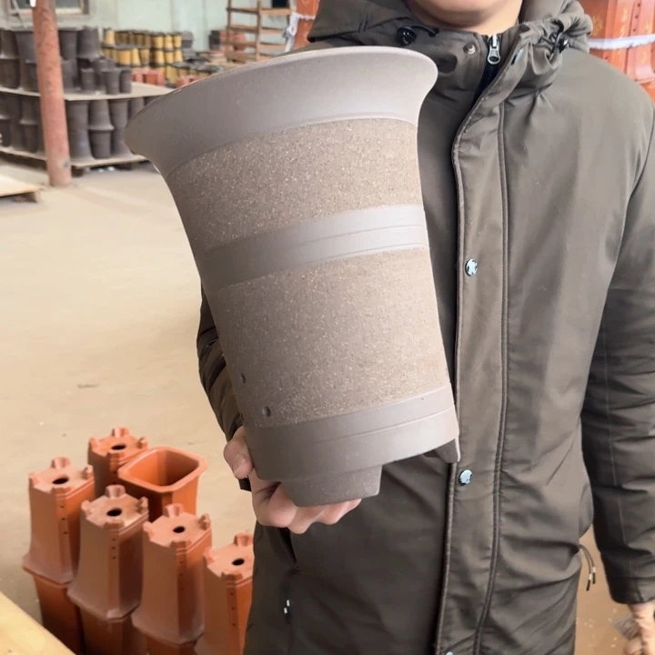 红陶紫砂花盆1111