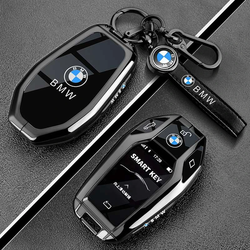 宝马液晶钥匙套535le730li740触屏8/7系/6系GTX3X4X5X7车包扣壳男