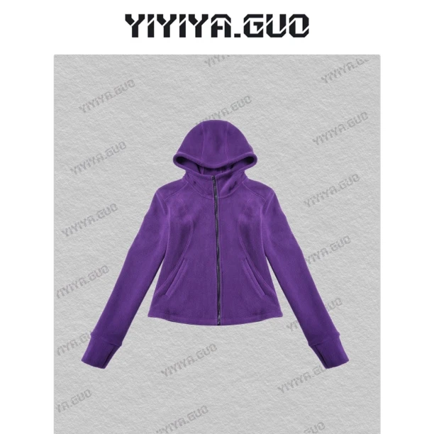 yiyiya.Guo艺艺吖【圣诞恋语】新中式中国风连帽显瘦上衣20242915