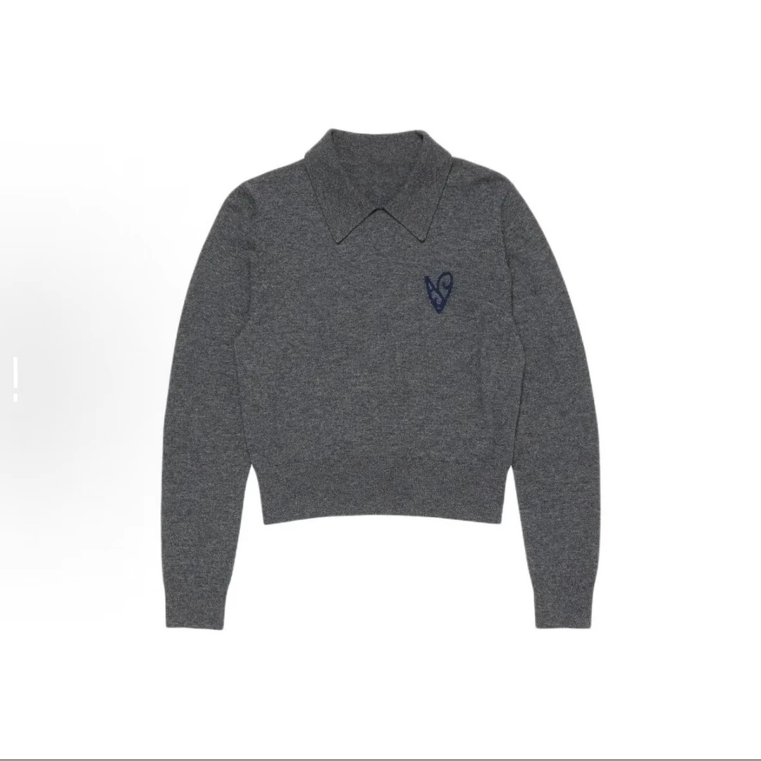 老王甄选 秋冬潮流百搭翻领打底衫羊毛针织衫