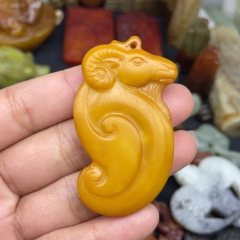 和田玉未镶嵌颈饰88