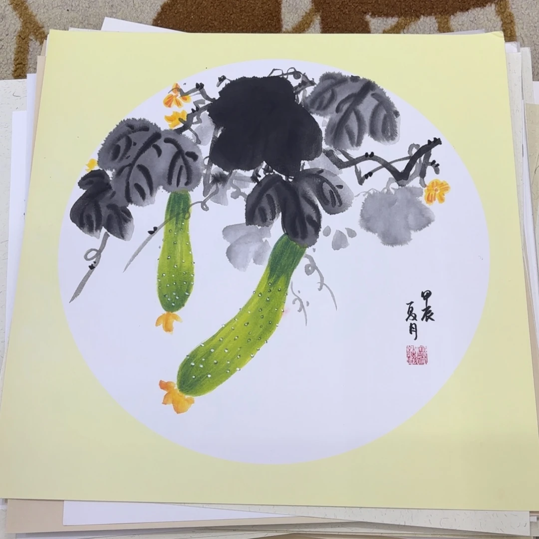 国画国画老师作品刘
