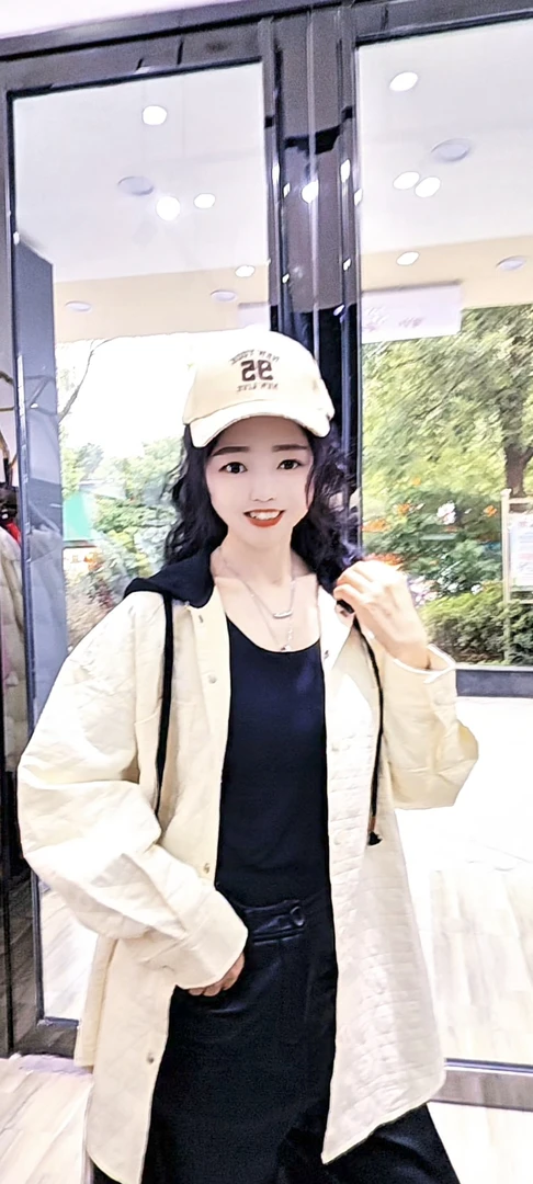 春秋款连帽单层外套