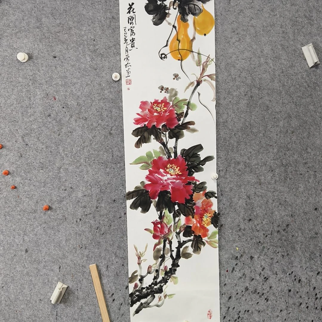 国画马****?花开富贵险中求
