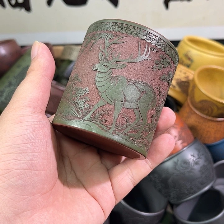 茶杯紫砂全手工紫砂主人杯